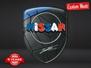 Nissan Pegatinas Cúpula Epoxi Edición Superior Insignias Premium